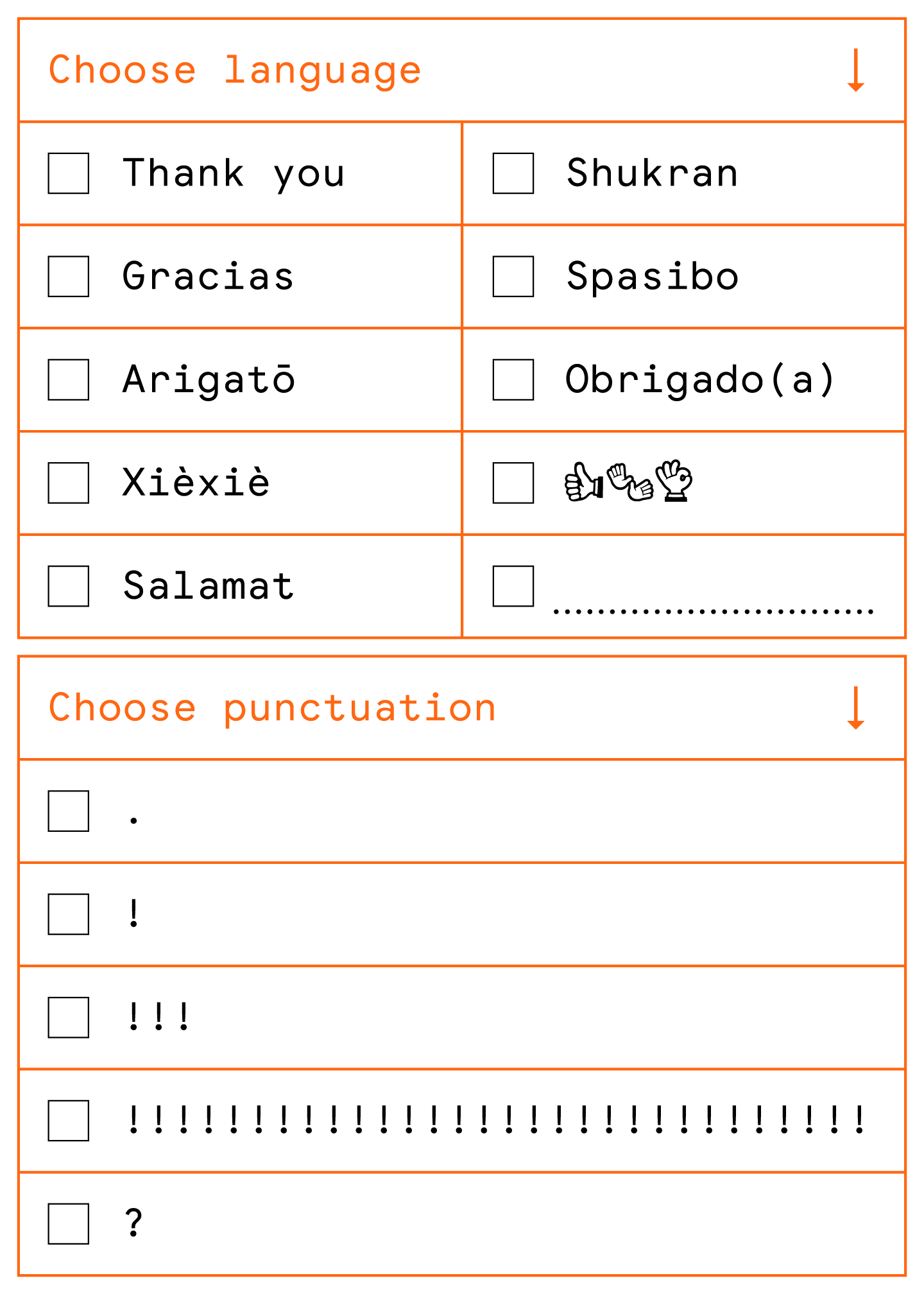 Gabe Ferreira: Google Thank You Cards — Multilingual.