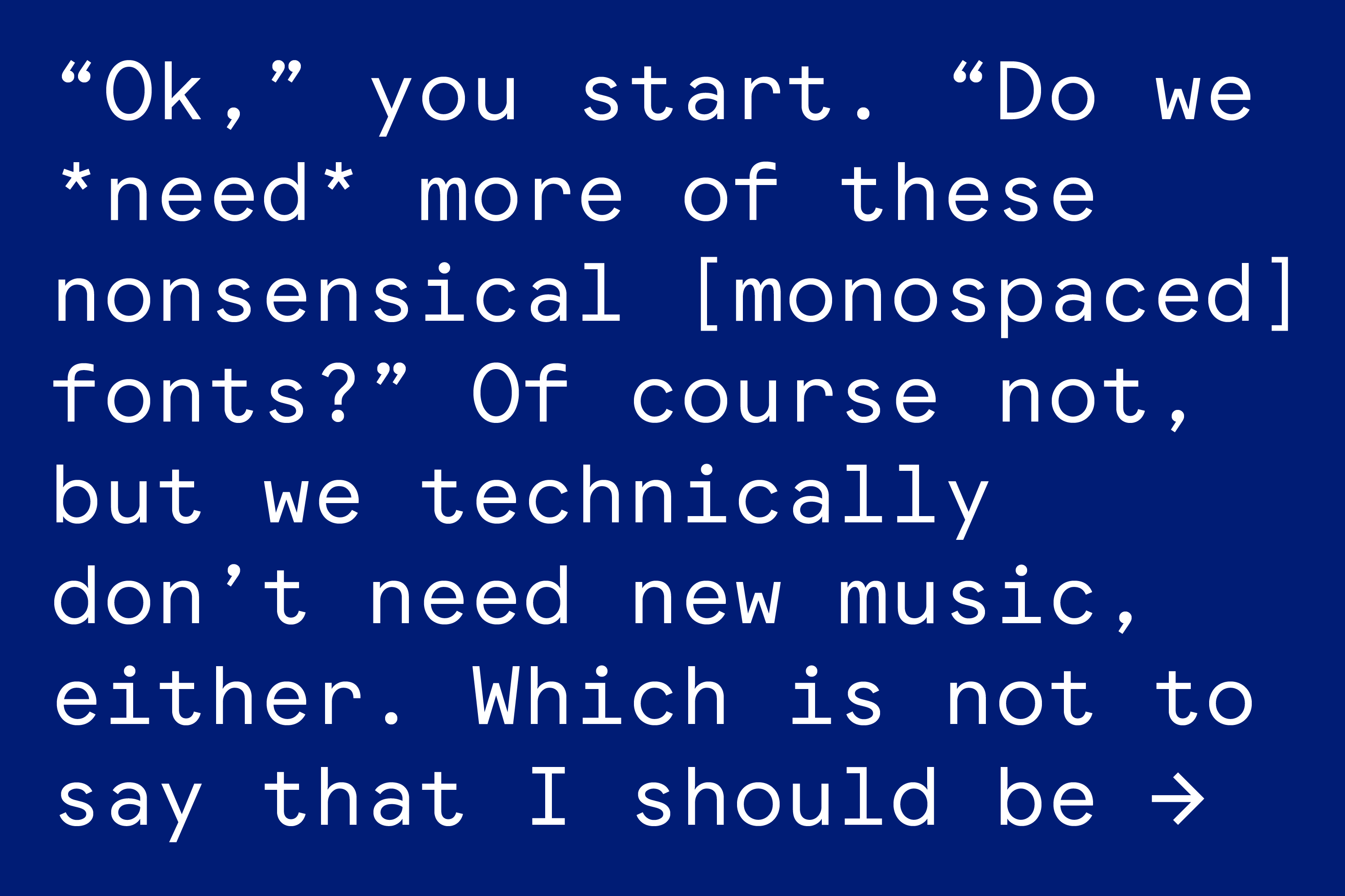 Gabe Ferreira: Googolplex Mono — Sample words (part 8).