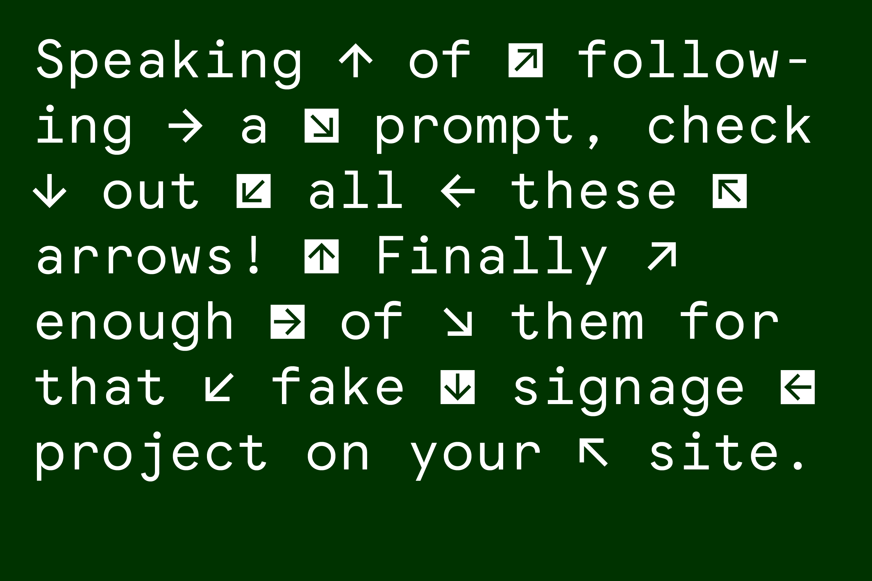 Gabe Ferreira: Googolplex Mono — Sample words (part 14).