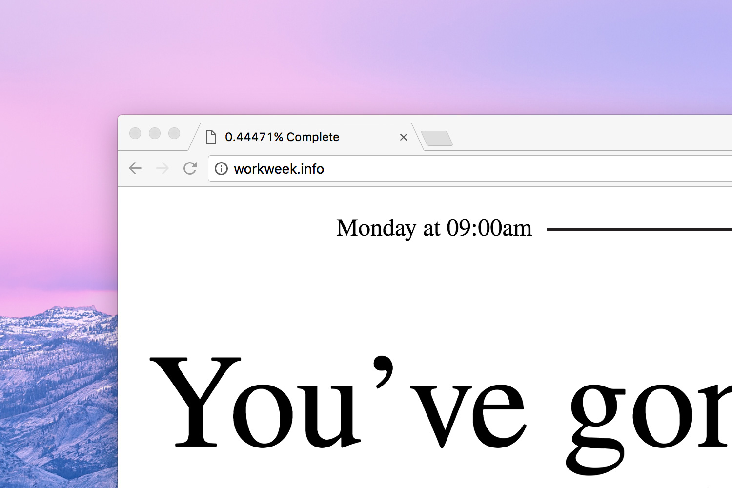 Gabe Ferreira: Work Week — Browser tab.